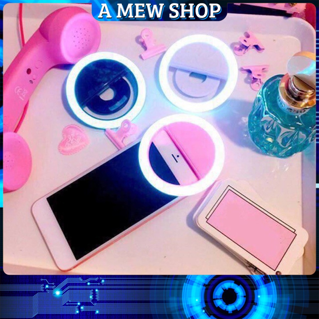 Đèn LED Selfie kẹp điện thoại tạo ánh sáng mịn khi chụp ảnh tự sướng, chân dung, nghệ thuật