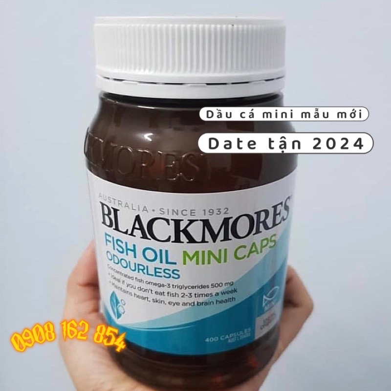 Dầu cá mini Blackmores ko mùi