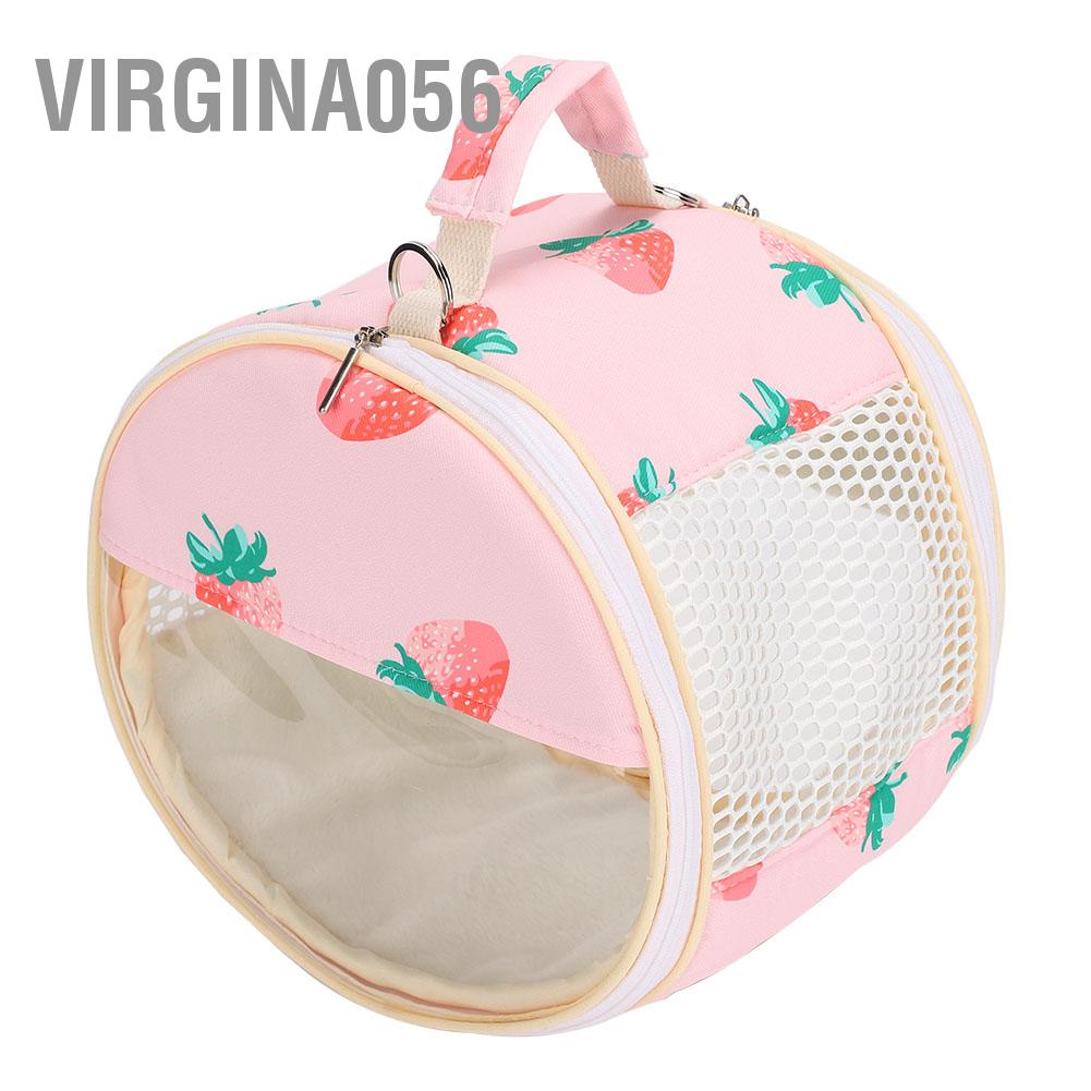 Có thể bán buôn Hamster Túi trong suốt Chim Sóc Vẹt Vàng Hedgehog Du lịch ngoài trời Tàu sân bay di động có thể nhìn thấy Virgina056 Hàng giao ngay