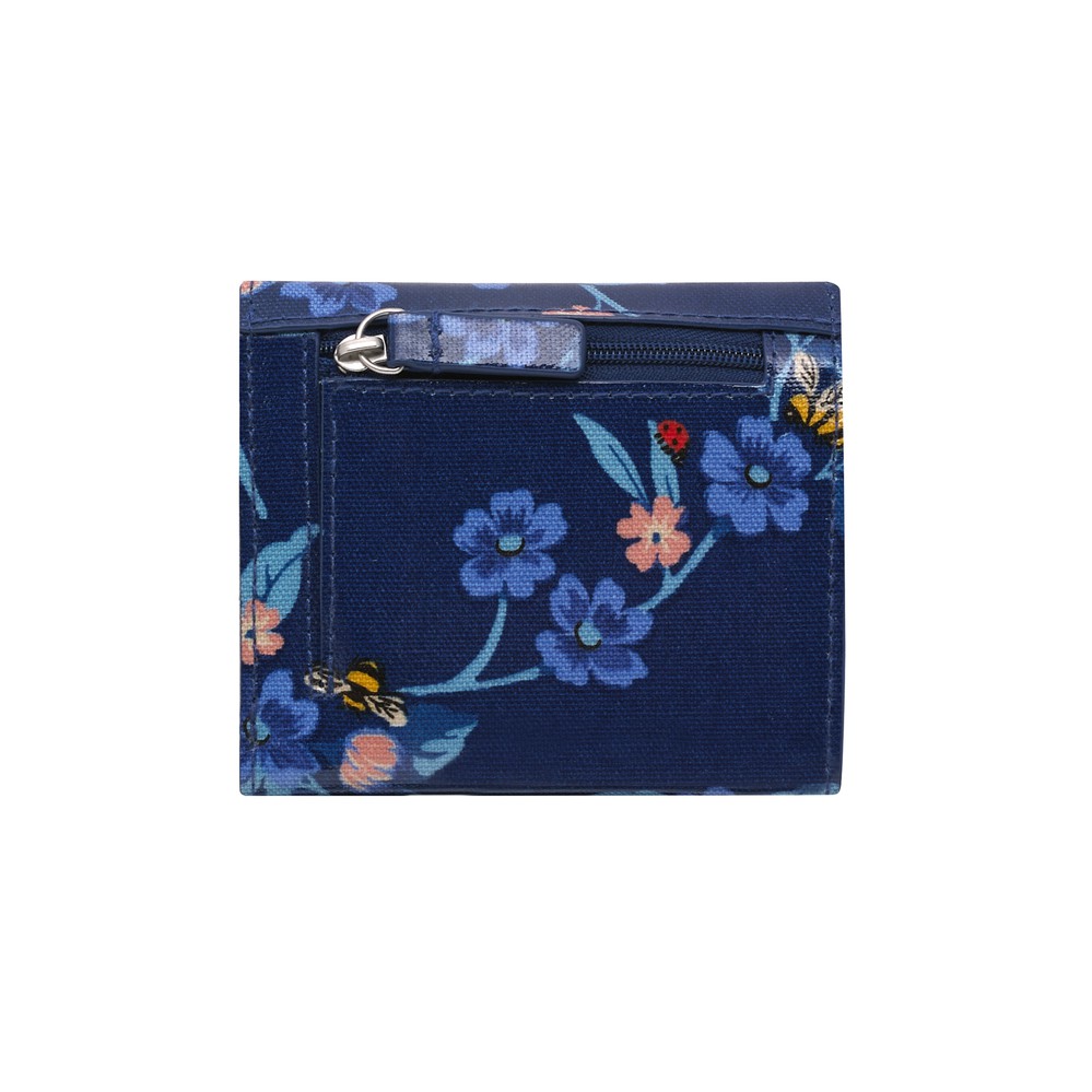 Cath Kidston - Ví cầm tay Small Foldover Wallet Greenwich Flowers - 984904 - Midnight Blue