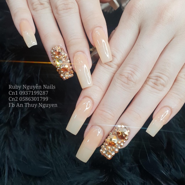 Móng tay giả nail thiết kế bộ 24móng