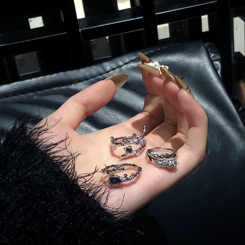 Set 3 Nhẫn Đeo Khớp Ngón Tay Phong Cách Hip Hop Cá Tính