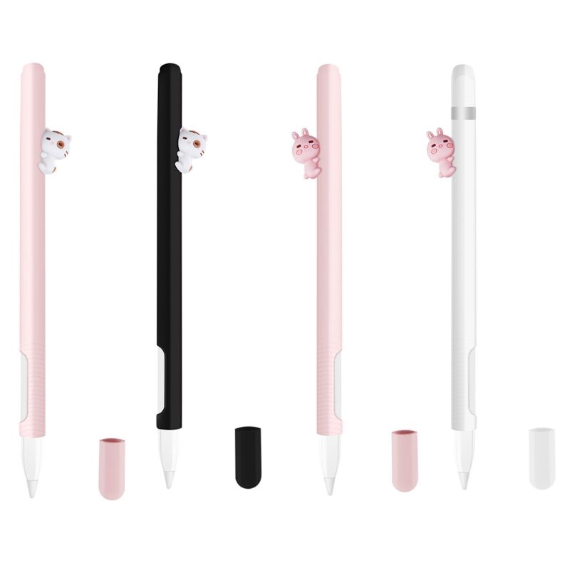 Vỏ bọc silicone bảo vệ bút cảm ứng Apple Pencil 2 họa tiết chú mèo đáng yêu