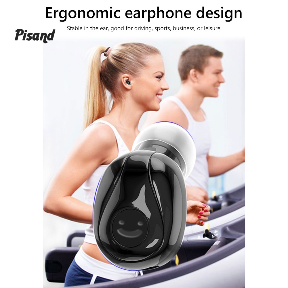 pu  Y01 Mini Bluetooth 5.0 Wireless In-Ear Stereo Earphone Sports Earbud with Mic