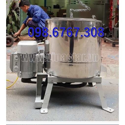Máy vắt li tâm, vắt bột nghệ, sắn dây, quay tít trong vòng 3-5 phút/mẻ, công suất 1.1kw