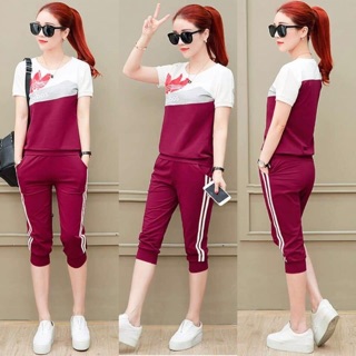 SET BỘ ĐỒ NỮ PHỐI MÀU QUẦN LỮNG