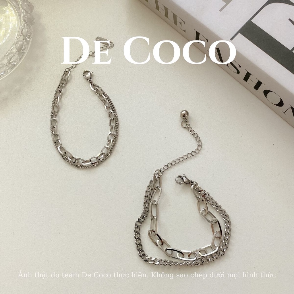 [KHÔNG ĐEN GỈ] Vòng tay, lắc tay titan dây rút ROPEE De Coco decoco.accessories
