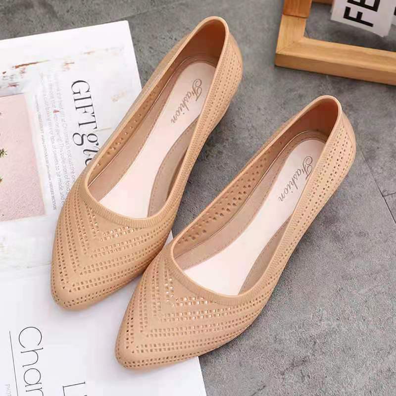 Giày Crocs nhựa chống thấm nước có thể giặt sạch tiện lợi dành cho nữ