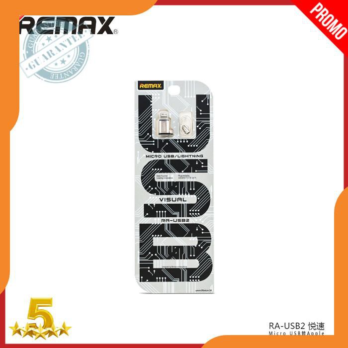 Remax Đầu Chuyển Đổi Otg Micro Usb Sang Apple Lightning / Adapter Ra Usb2 Ori