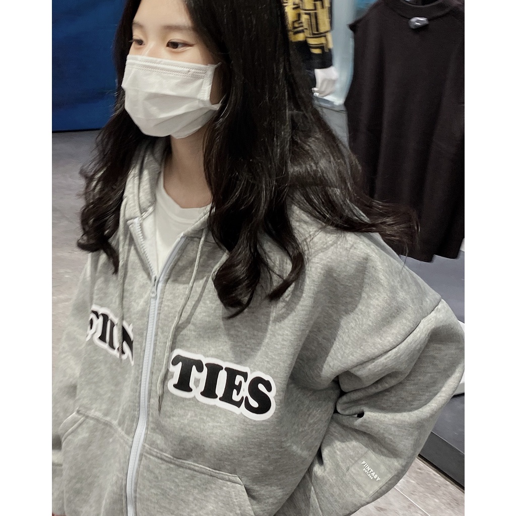 Áo khoác nỉ Hoodie Fiinties xám form rộng ulzzang - Made by Fiin | BigBuy360 - bigbuy360.vn