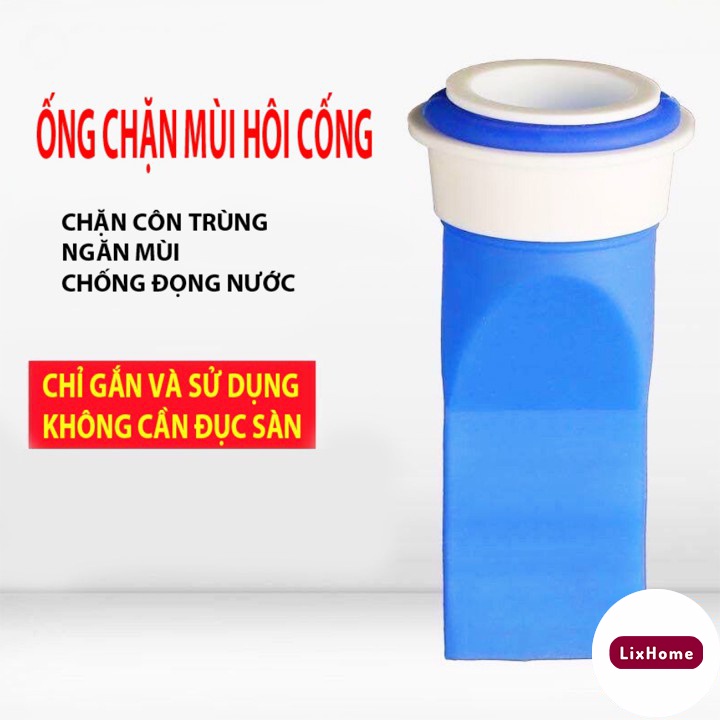 Ống chặn mùi hôi cống Silicon, chặn tóc nhà tắm, bịt nắp cống, bồn rửa ngăn côn trùng chặn rác hiệu 