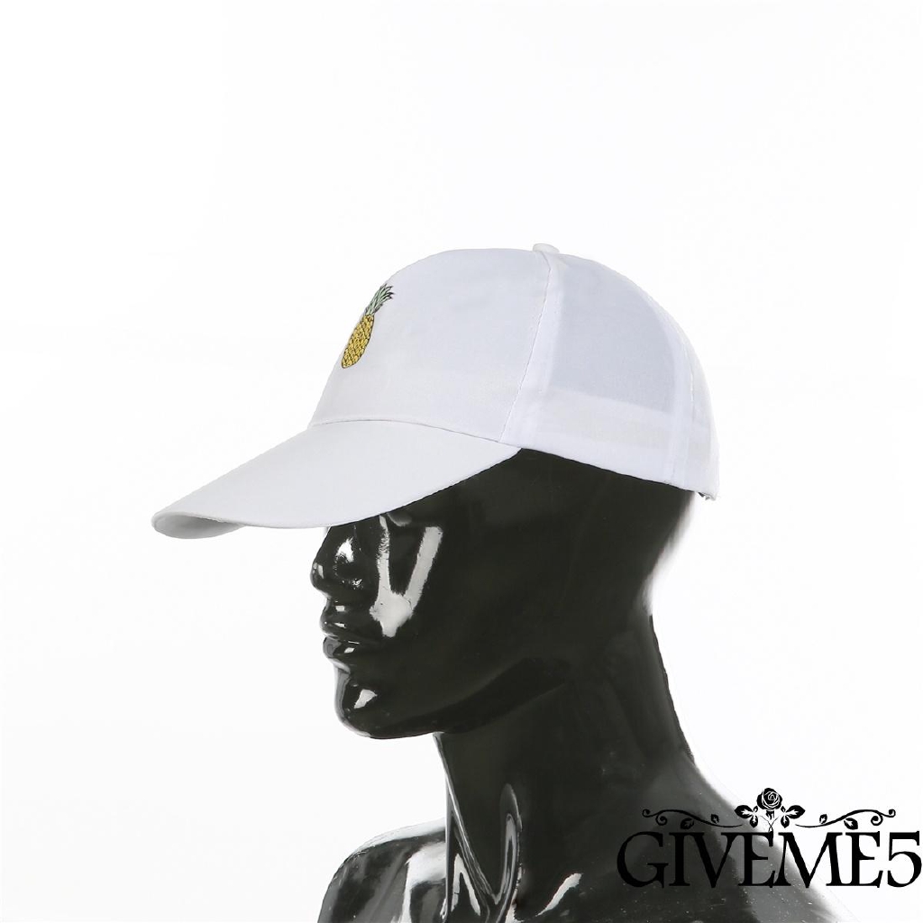 Mũ lưỡi trai thêu hình quả dứa trẻ trung