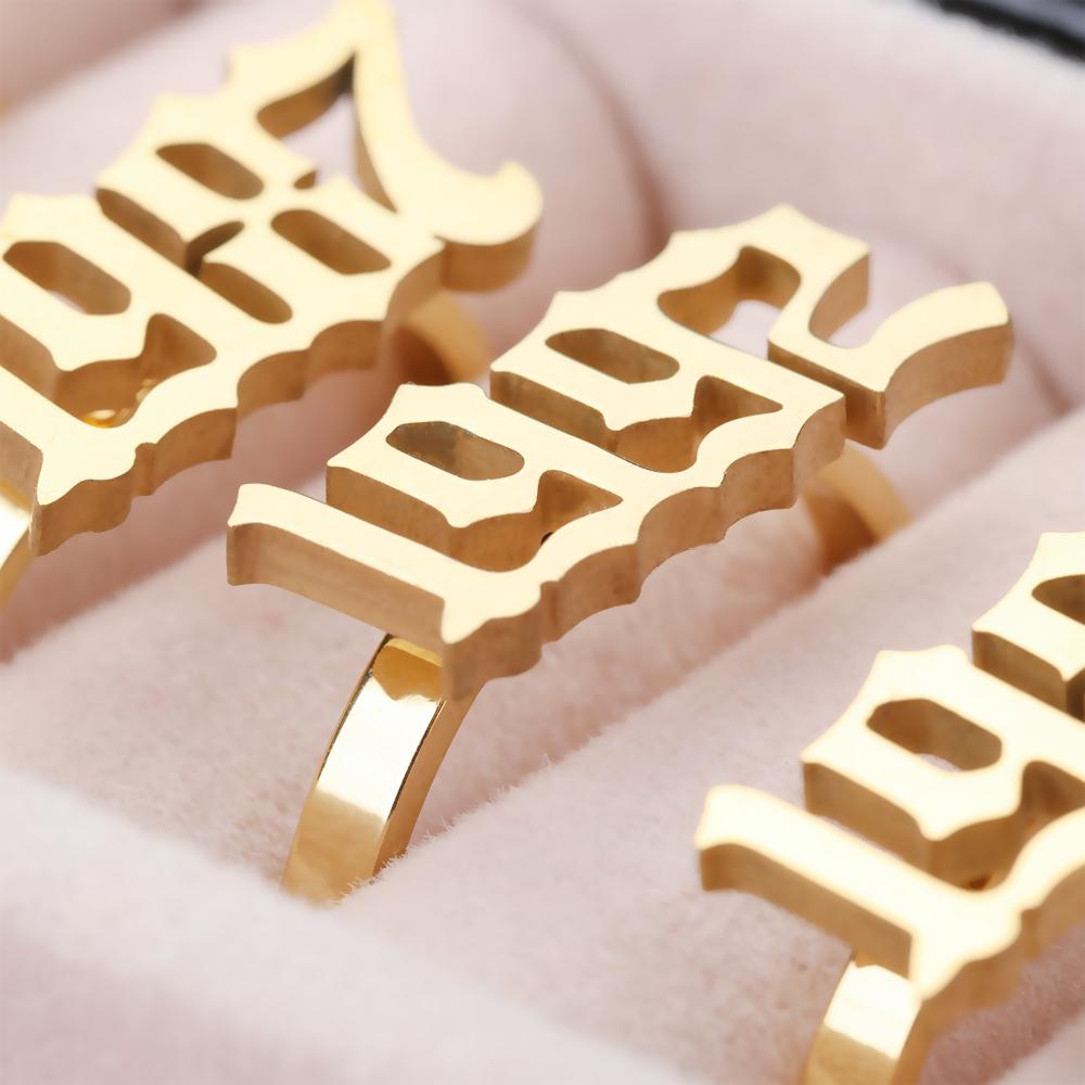 Nhẫn Thép Không Gỉ Tùy Chỉnh Thời Trang