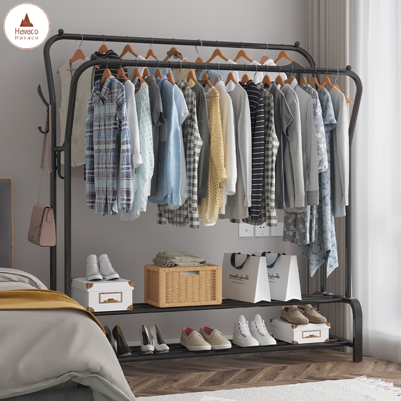 Giá treo quần áo tiện lợi , kệ treo quần áo cao cấp thép cacbon (NC26)