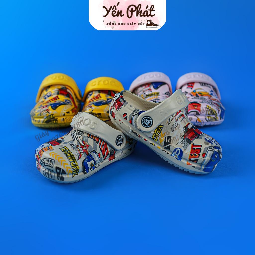 Dép Sục Cross Cho Bé Size Nhí Hình Ô Tô MS1908 Eva Siêu Nhẹ (Ảnh Thật)