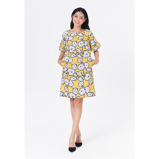 DE LEAH - Đầm Suông Tay Bồng - Thiết kế thời trang