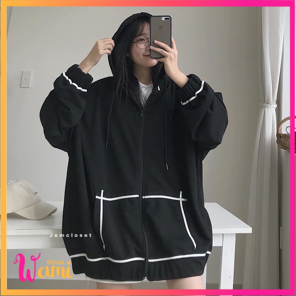 Áo khoác dáng hoodie form rộng Unisex phong cách Hàn WEST - 10102  Wami Oficial