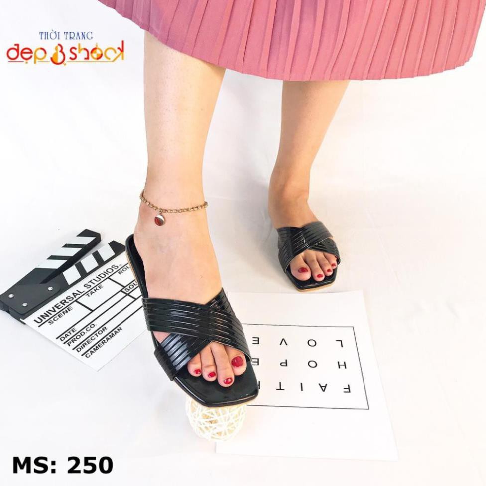 [Hình thật] Dép bigsize nữ đẹp, dép ngoại cỡ có từ size 33 đến 43 depvashock MS250