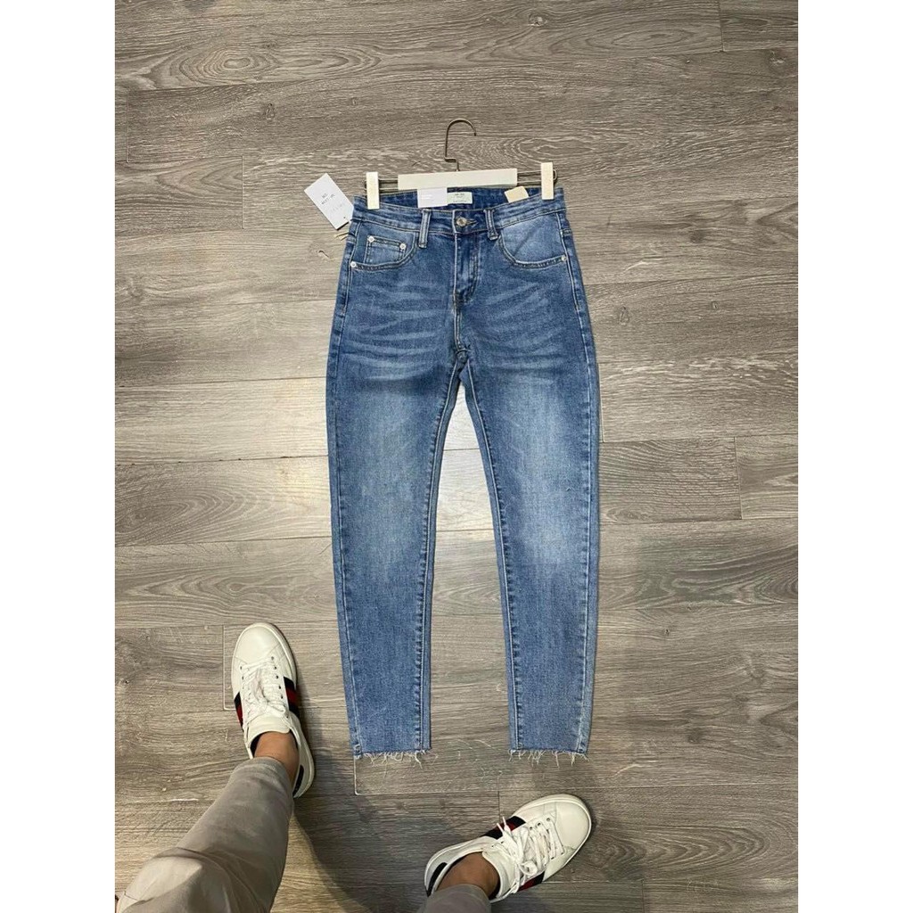 [Ảnh Thật] Quần Jeans Xanh Skinny Chất Bò Siêu Đẹp From dáng ôm nhẹ  - 897 Đậm