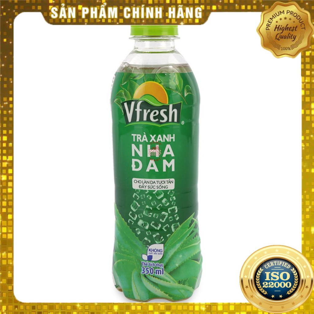 [ Yams Mart ] Combo 6 Trà Xanh Nha Đam V-Fresh Chai PET 350 ML