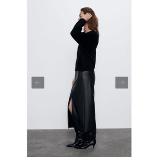 Chân váy Da Zara Authentic sz Xs