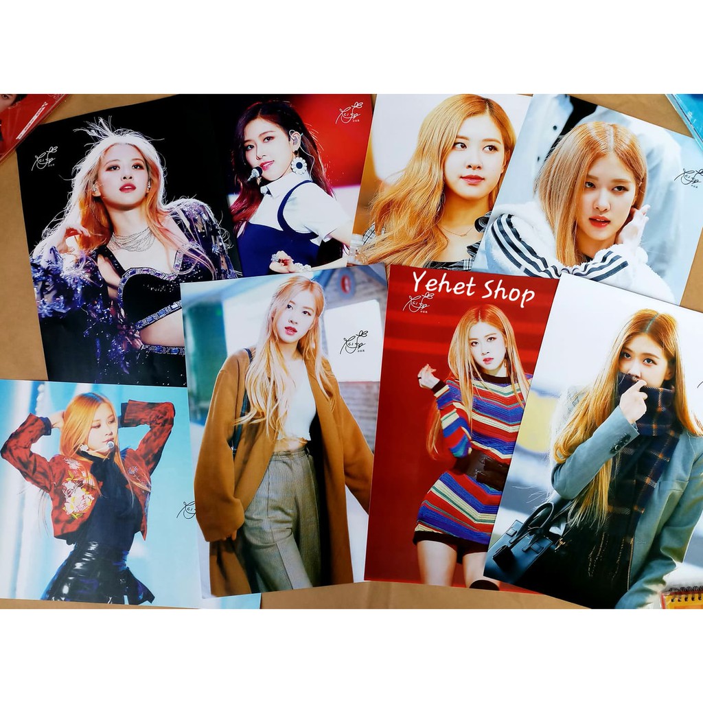 Bộ 8 poster chữ ký BLACKPINK khổ A3