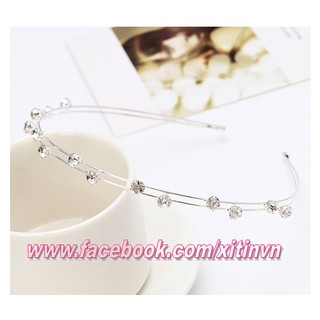 Bờm 2 dây ngọc đá mảnh
