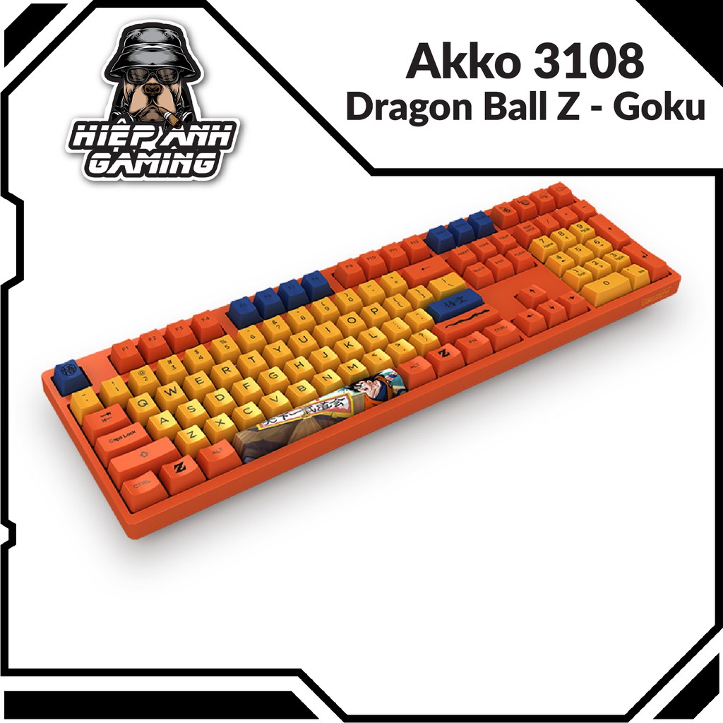 Bàn phím cơ Akko 3108 Dragon Ball Z - Goku | Hàng chính hãng bảo hành 12 tháng