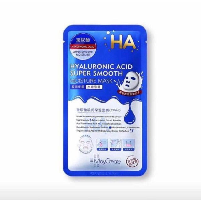 Mặt nạ HA MayCreate – Hyaluronic Acid Super Smooth Mask