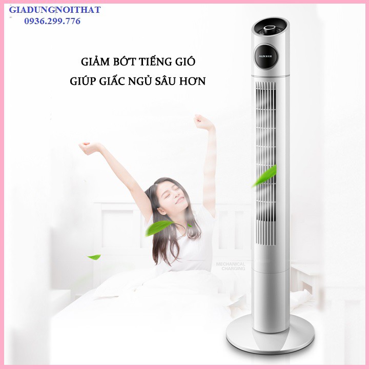 Quạt tháp AUX có điều khiển đèn Led - Quạt không cánh