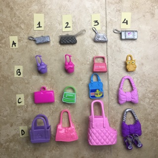 PK 2- phụ kiện giỏ xách cho búp bê barbie