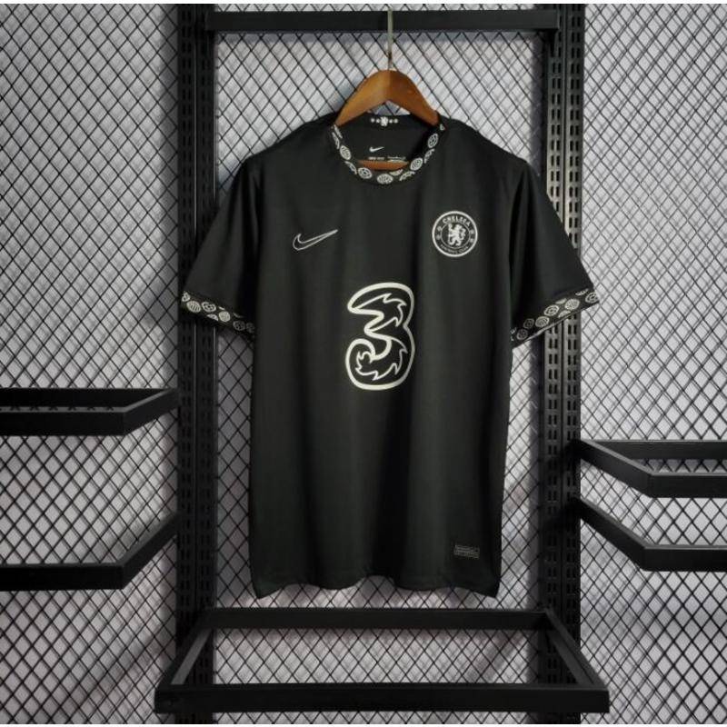 Áo Bóng Đá Màu Đen Phiên Bản Giới Hạn CHELSEA 2022 Size S-XXL