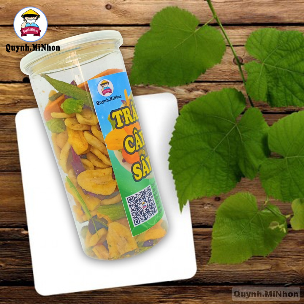 Trái cây thập cẩm sấy 250g QUYNH MINHON, ăn vặt sài gòn