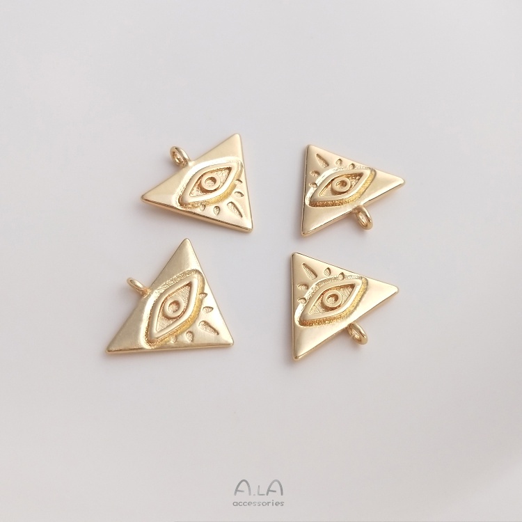 Vòng cổ Mạ Vàng 14K Mặt Hình Tam Giác Độc Đáo