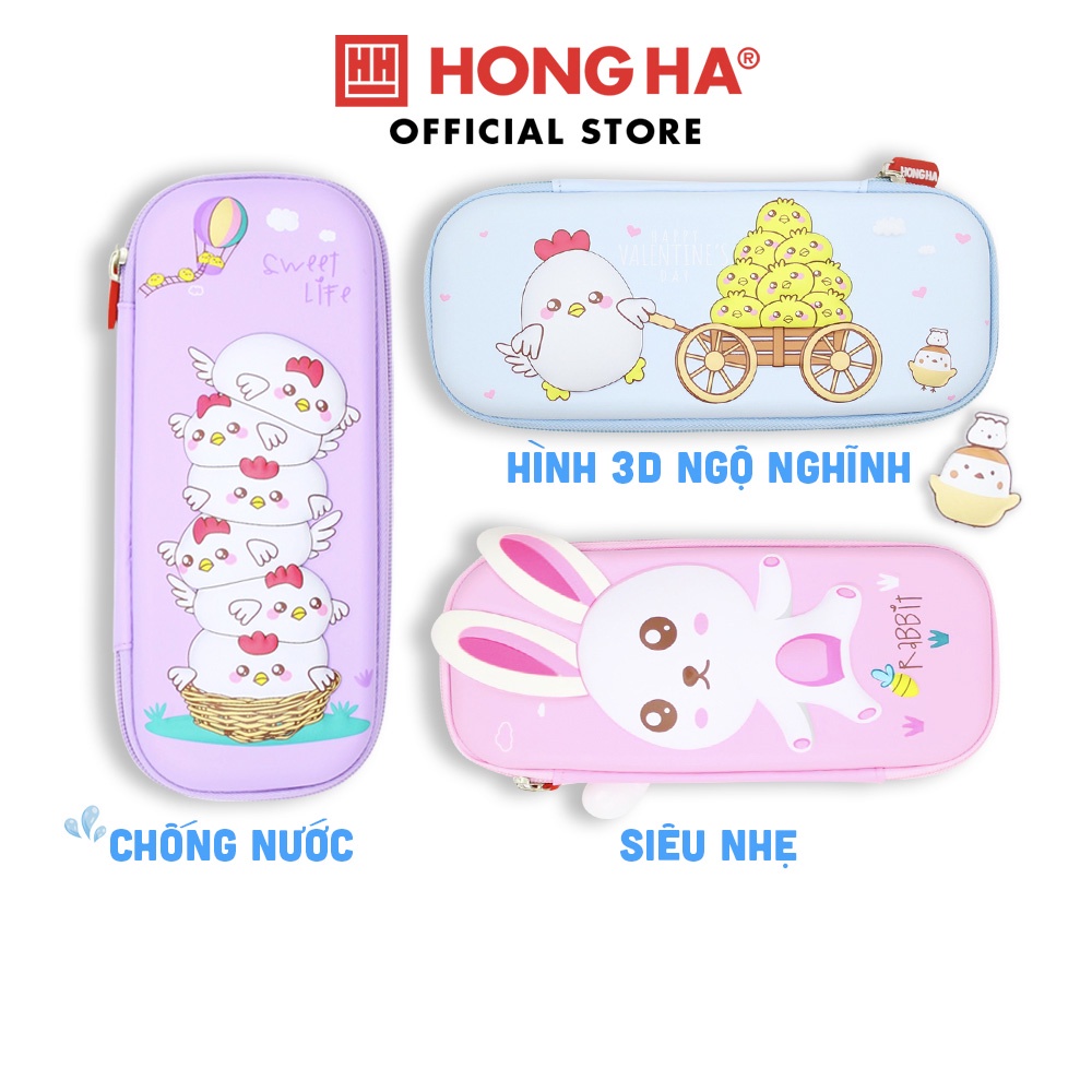 Hộp bút EVA cao cấp in 3D chống thấm nước Hồng Hà 3514/3515/3517/3519