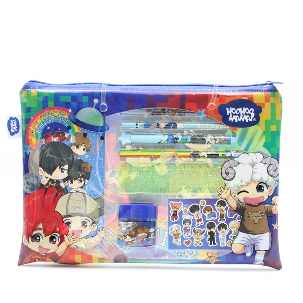 Bộ Dụng Cụ Học Tập Lớp Học Mật Ngữ - HooHooHaHa Rainbow True Blue - VPH05-0102