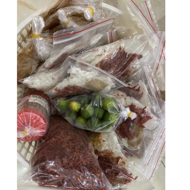 Sỉ bánh tráng muối tắc sate khô bò (sỉ từ 10 bịch)