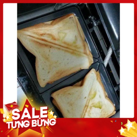 [FREE SHIP] Máy nướng bánh mỳ sandwich Nikai nhanh gọn, tiện lợi (ảnh thật)