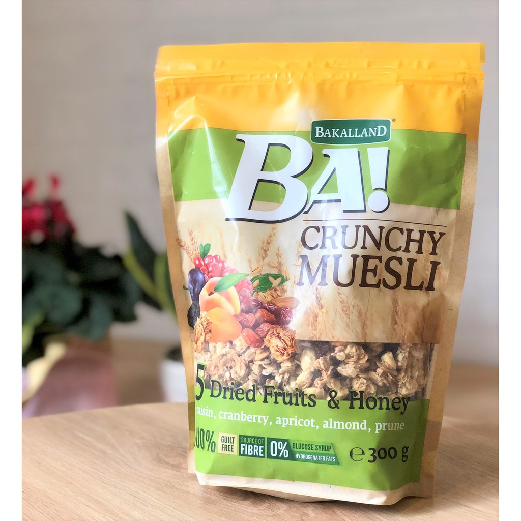 Ngũ cốc Bakalland Muesli 300g Đủ 5 loại