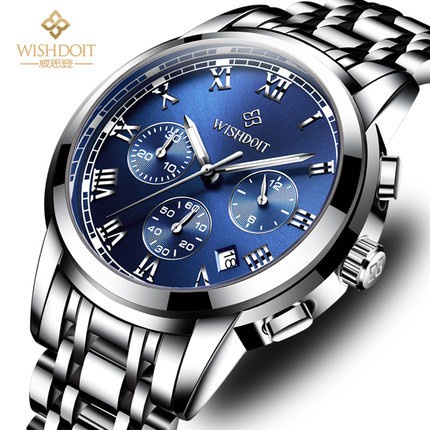 Popular Watch Men's Fashion Luminous Stainless Steel Waterproof Men's Watch Business Mechanical Watch Casual Quartz Watc