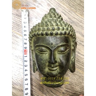 Tượng Đồng Đầu Phật Thích Ca Cao 15cm