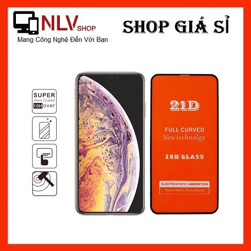 Miếng Dán Cường Lực - Kính Cường Lực 10D/21D Full Màn Hình Cho Iphone 6/7/8/X Mới