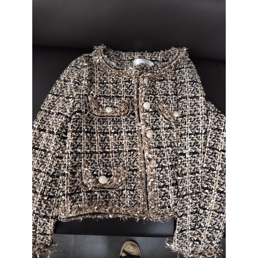 [Khoác dạ tweed CÓ SẴN] Áo khoác tweed ngắn, khoác dạ nữ hàng quảng châu có video ảnh thật | BigBuy360 - bigbuy360.vn