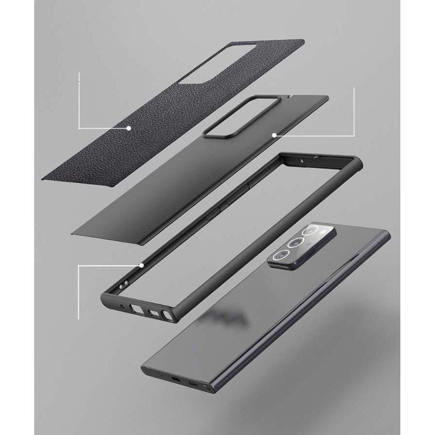 Ốp da samsung Note 20 Ultra/ s20 ultra /Note 10 Plus mặt lưng da bò