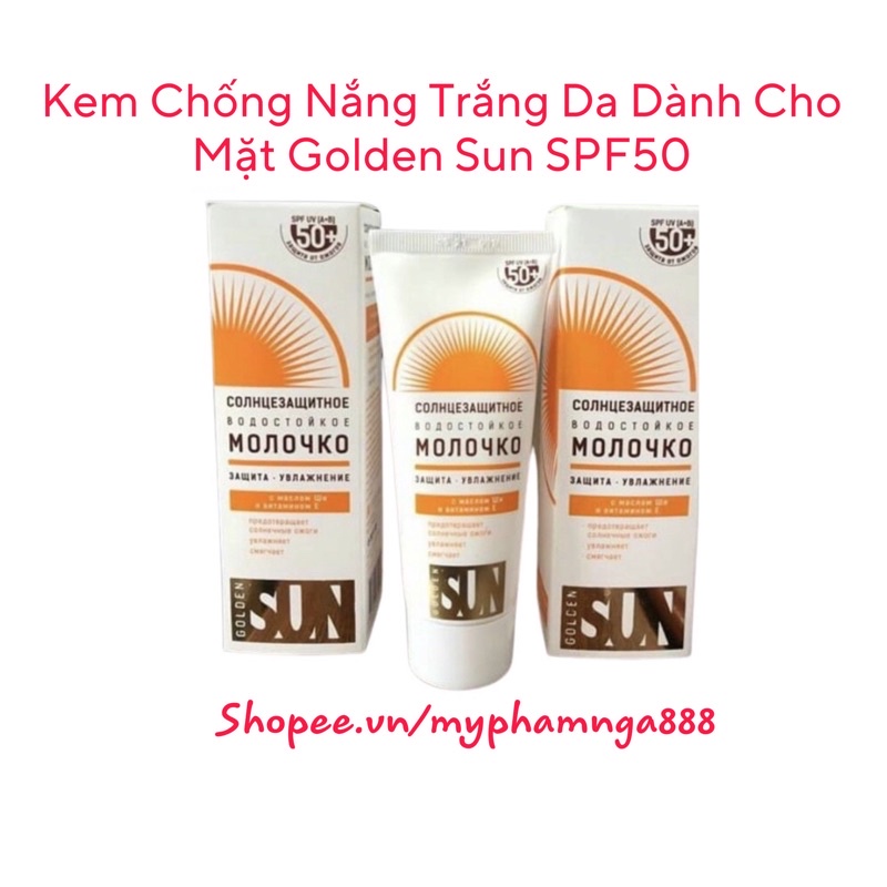 Kem Chống Nắng Trắng Da Dành Cho Mặt Golden Sun SPF50