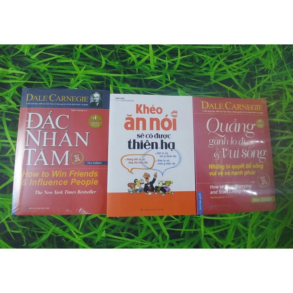 [Mã LIFEXANH24 giảm 10% đơn 99K] Sách - Combo 3 cuốn Đắc nhân tâm, quẳng gánh lo, Khéo ăn nói