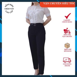Ảnh Thật - Feedback Quần âu bagy công sở đẹp cao cấp Tổng Kho Q57 quần tây baggy 1 cúc móc vuông