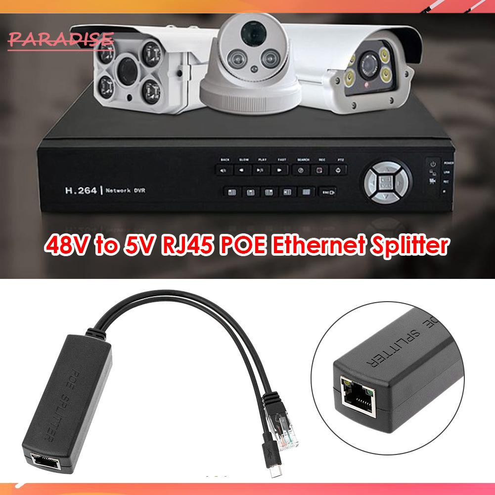 Bộ Chia Cổng Mạng Ethernet Từ 48v Sang 5v Micro Usb 2.5kv Rj45 | BigBuy360 - bigbuy360.vn