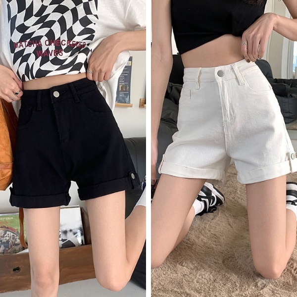 Quần short kaki, quần ngố kaki lưng cao-ông rộng,lật lai, bigsize xxl (SK1108)