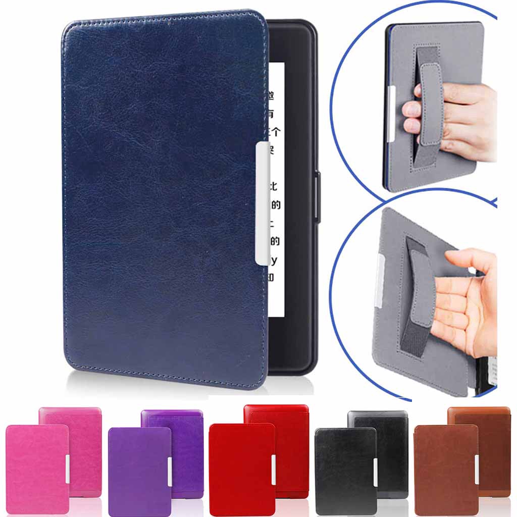 Bao da điện thoại PU dạng ví nắp lật từ tính sang trọng cho Amazon Kindle Paperwhite 1 2 3 6inch DP75SDI